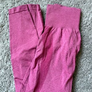 Pink High-Waisted Leggings
